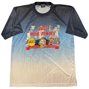 VTG 2001 Finals Lakers 76ers Sixers T-Shirt Iverson Kobe 3XL